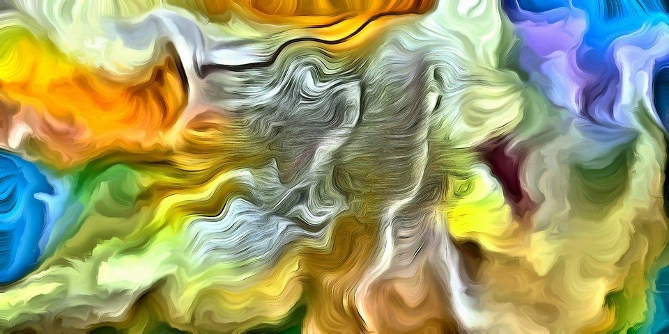 Swirling Color Abstract by Bruce Rolff